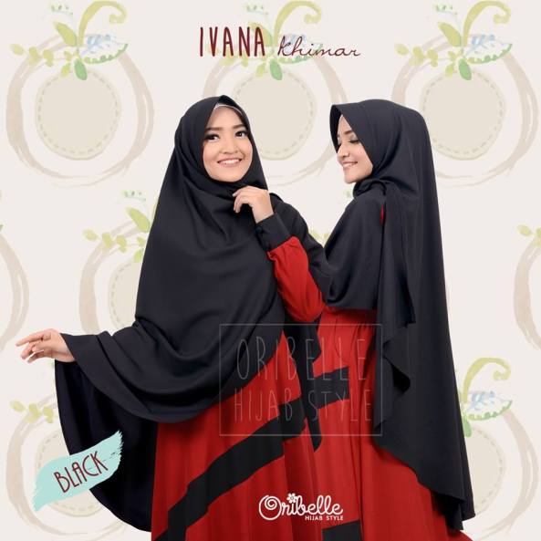 Khimar Syar'i Ivana by Oribelle Hijab Style (Black)