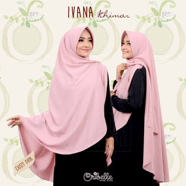 Khimar Syar'i Ivana by Oribelle Hijab Style (Dusty Pink)